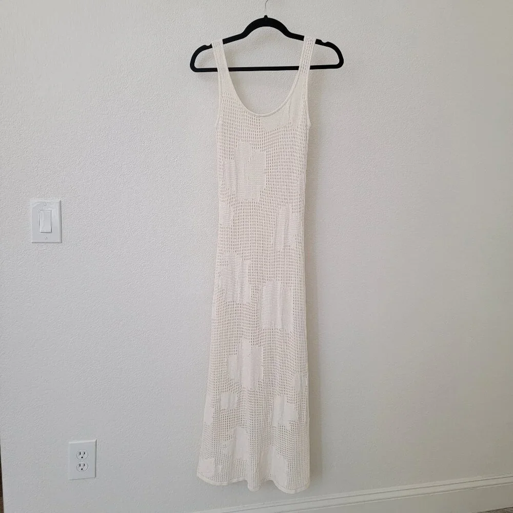 Z SUPPLY Praya Fleur Crochet Midi Dress in Natural XS BRAND NEW - Picture 5 of 13
